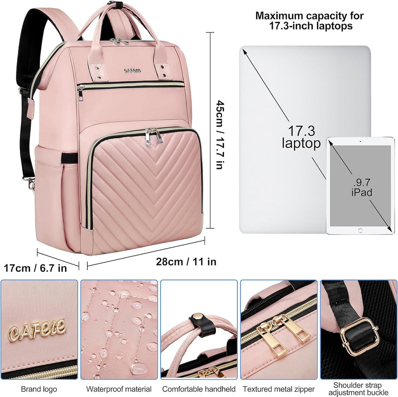 Laptop-Rucksack für Frauen, Arbeit Business Travel Computer Taschen, Lehrer Rucksack für Frauen, ges