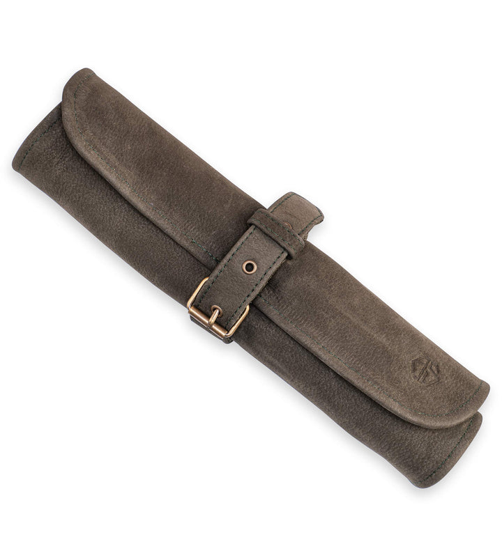 Angus Stoke Messertasche Leder für Köche - Echt-Leder Kochmesserrolle – Messer Tasche verschliessbar