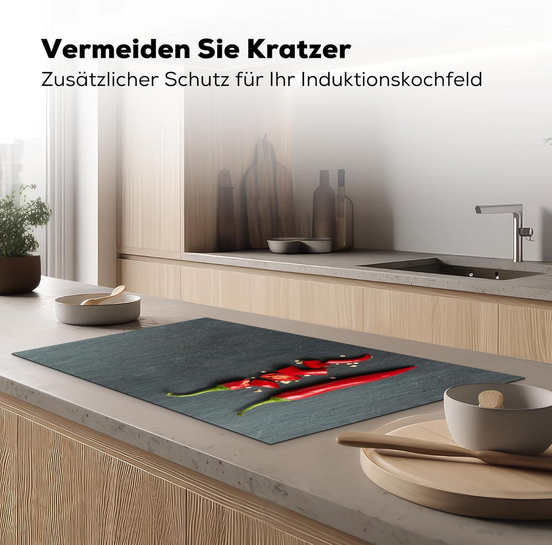 KitchenYeah© Herdabdeckplatte Einteilig Induktionsmatte Küche Abdeckung Ceranfeld Herd Abdeckplatte