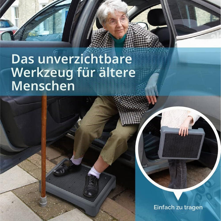 StrongTek One Step Hocker für Erwachsene und ältere Menschen, tragbar und rutschfest, 200 kg Kapazit
