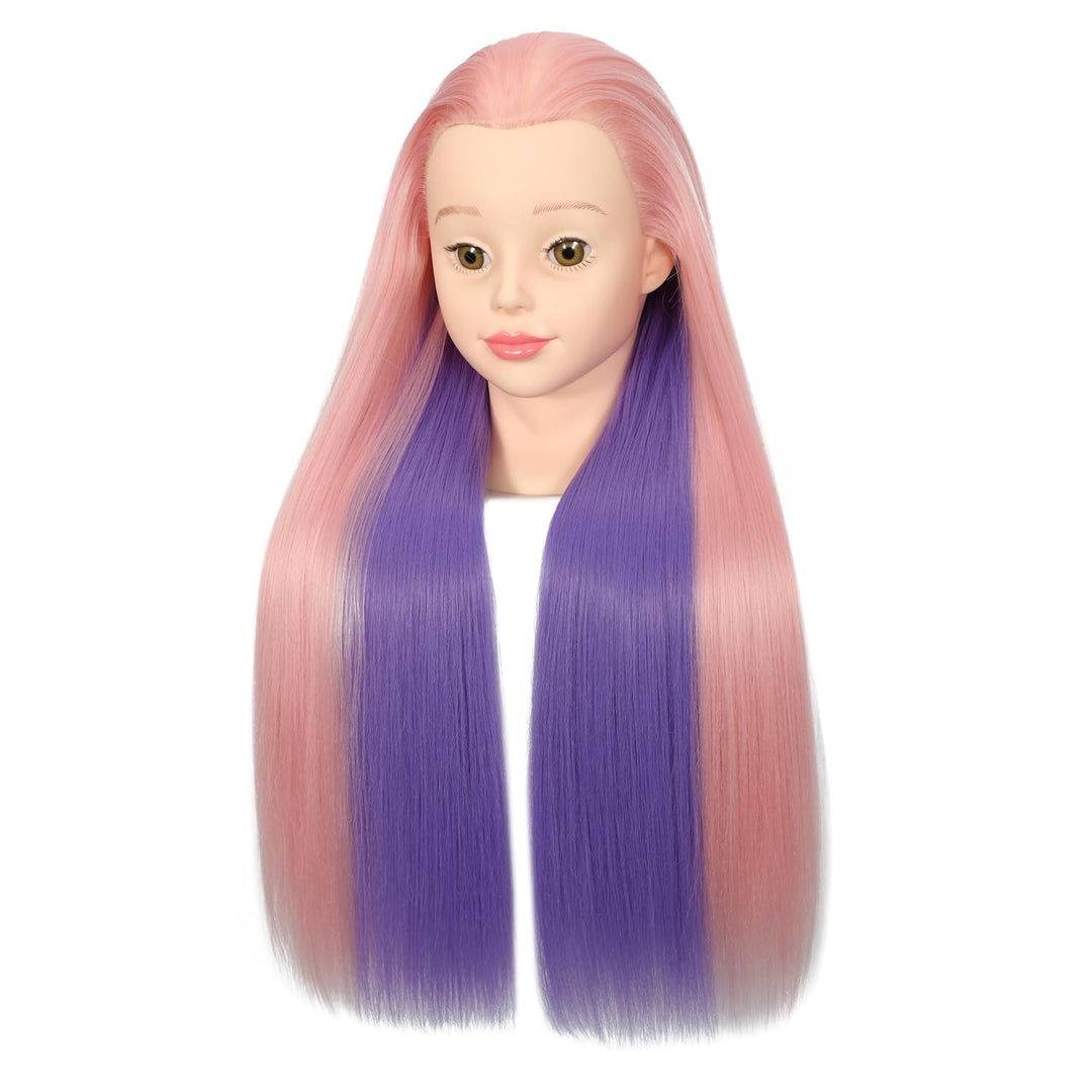 Mannequin-Kopf, 66 - 71 cm, Haarstyling, Training, Manikin, Kosmetologie, Puppenkopf, Kunstfaser, mi