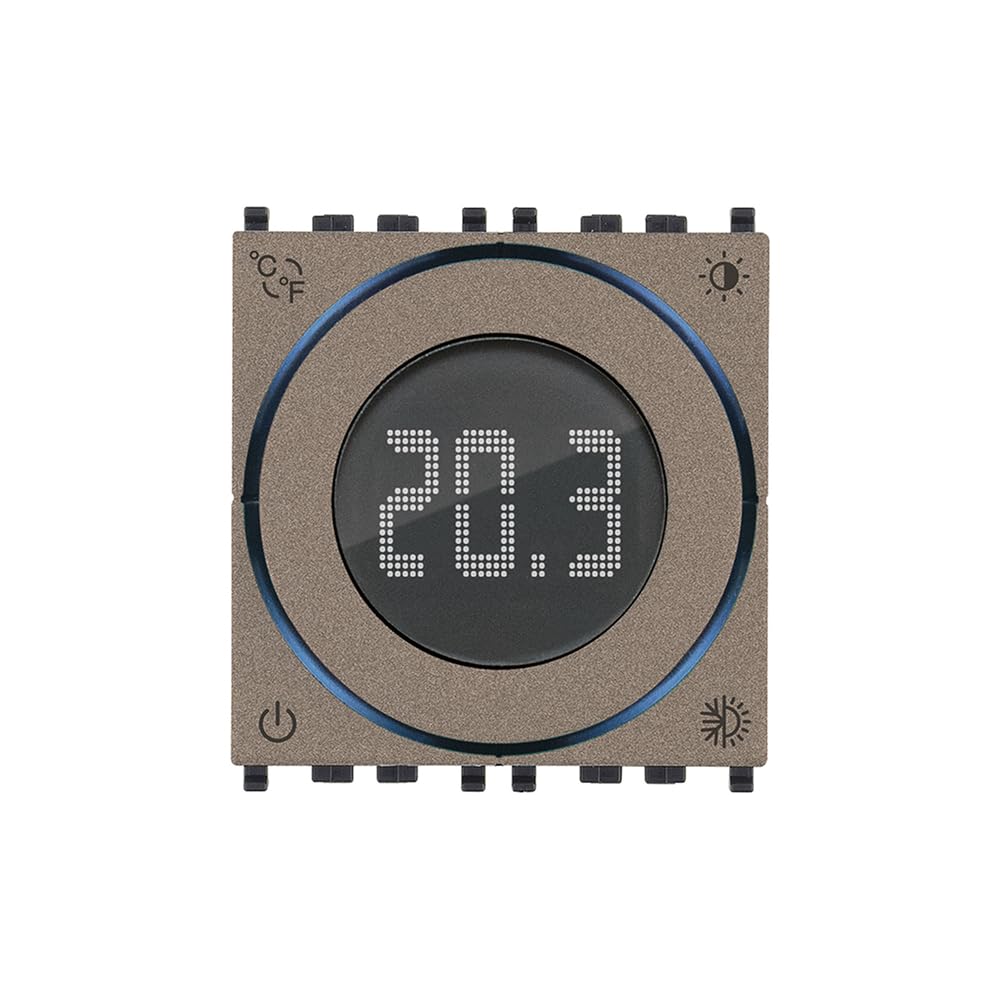 Vimar 02973 Smart Thermostat WiFi mit Drehregler und Relaisausgang, Bluetooth, Heizung und Kühlung i