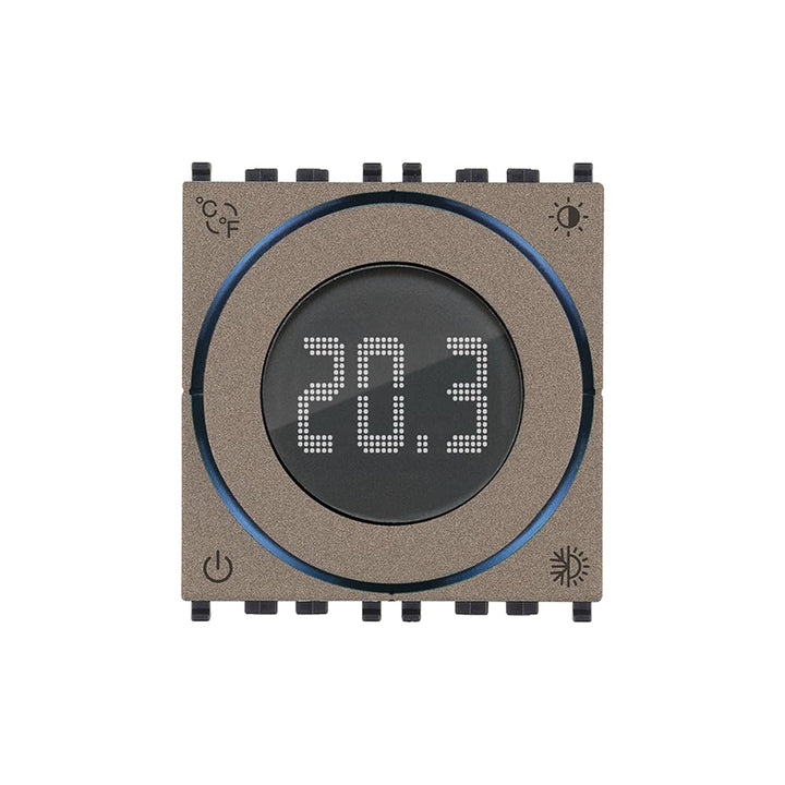 Vimar 02973 Smart Thermostat WiFi mit Drehregler und Relaisausgang, Bluetooth, Heizung und Kühlung i