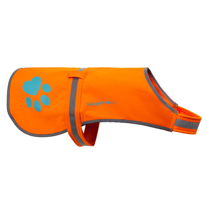 SafetyPUP XD Wasserdichte Hundeweste aus weichem Material, hohe Sichtbarkeit, ideal in kühleren Klim