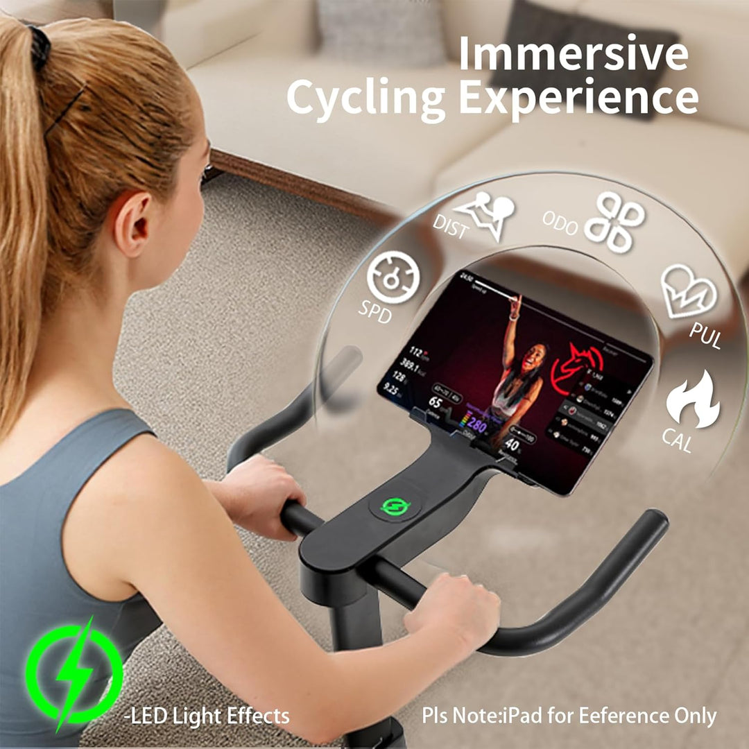 Bluearth Self-Powered Heimtrainer Fahrrad, leise Magnetischem Widerstand,max. 150KG , verstellbarer
