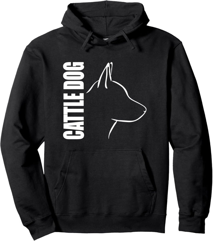 Australian Cattle Dog Profil Hund Hunde Hütehunde Pullover Hoodie