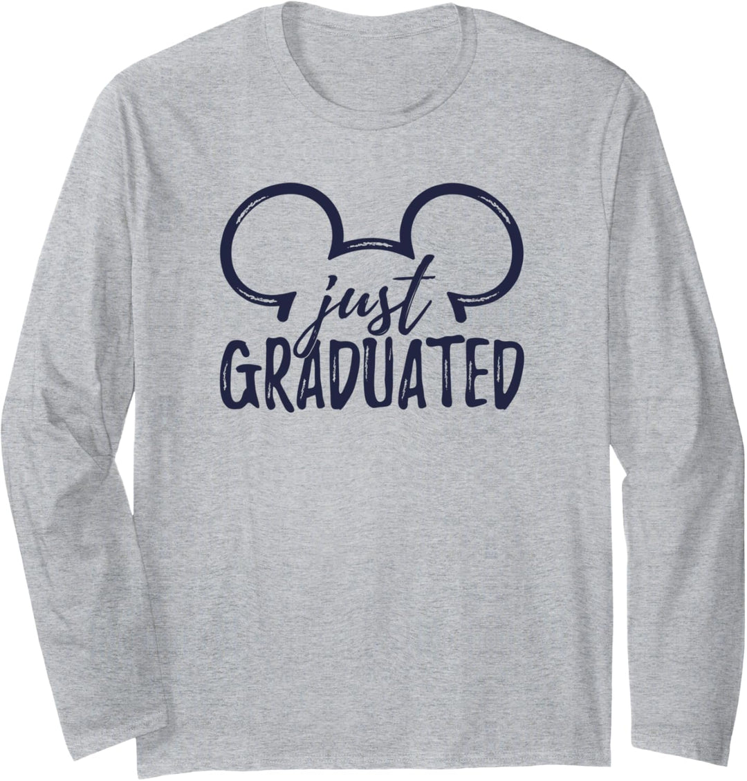 Disney Mickey Mouse Just Graduated Outline Langarmshirt