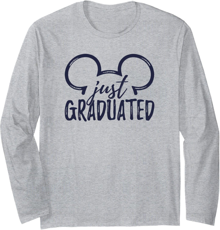 Disney Mickey Mouse Just Graduated Outline Langarmshirt