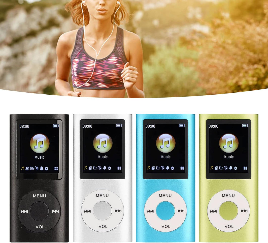 MP3 Player Stilvoller Multifunktionaler Musik Player mit Verlustfreiem Sound und Kopfhörern, Schlank