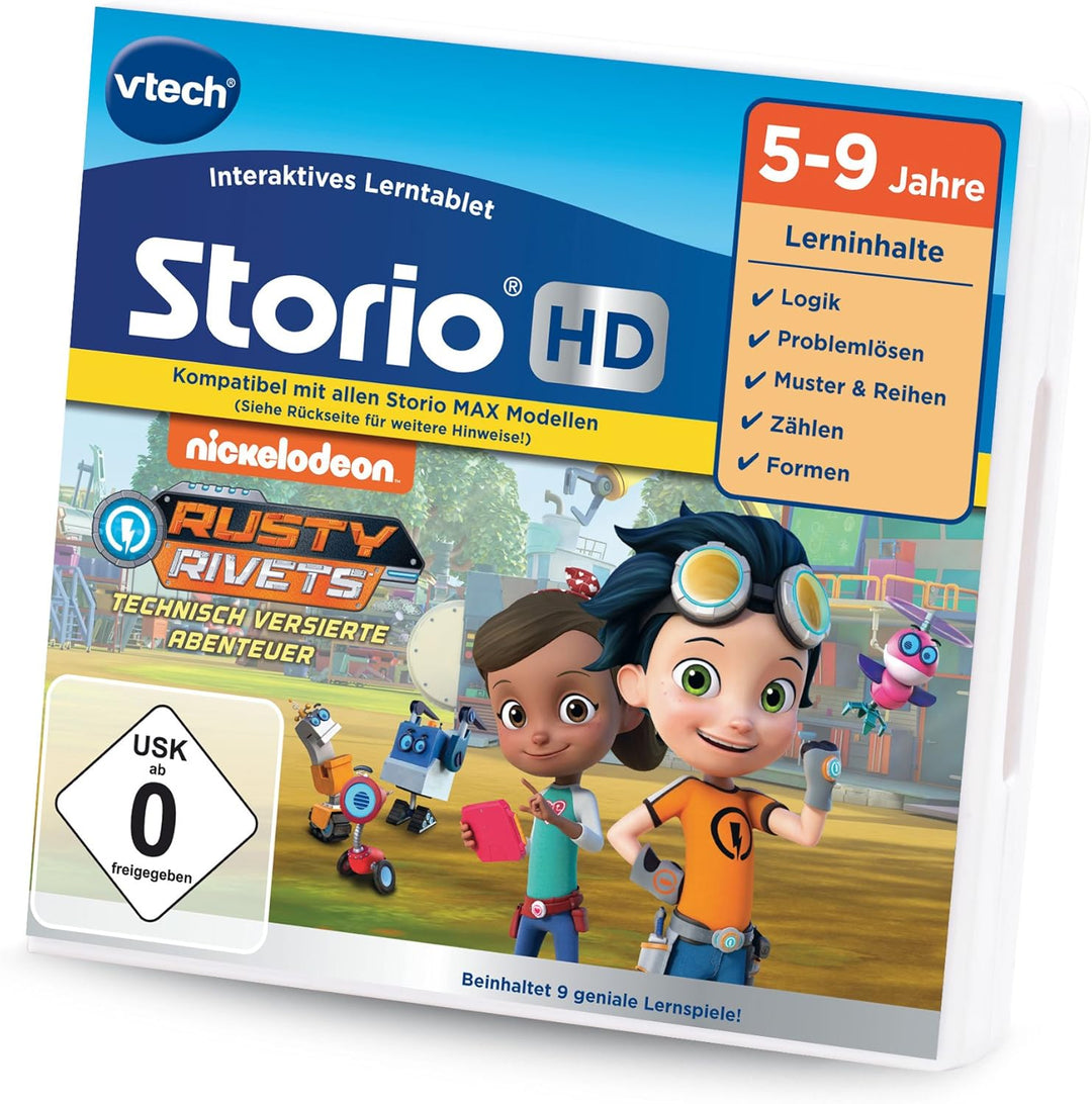 Vtech 80-271304 Rusty Rivets HD Lerntablet; Tablet für Kinder; Kindertablet