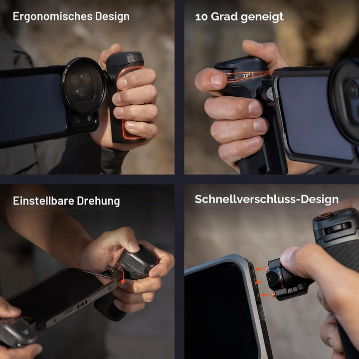 PGYTECH ProShot Smartphone Rig Video Handy Käfig Kit, Professionelle Aluminium Vlogging Stabilisieru