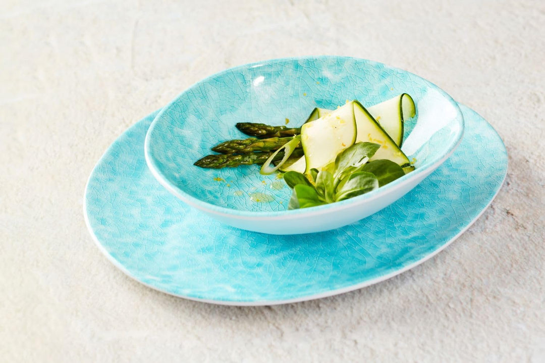 Luce Al Fresco Melamingeschirr – Outdoor-Geschirr im Porzellan-Look, leicht &amp; bruchfest – Teller, Bo