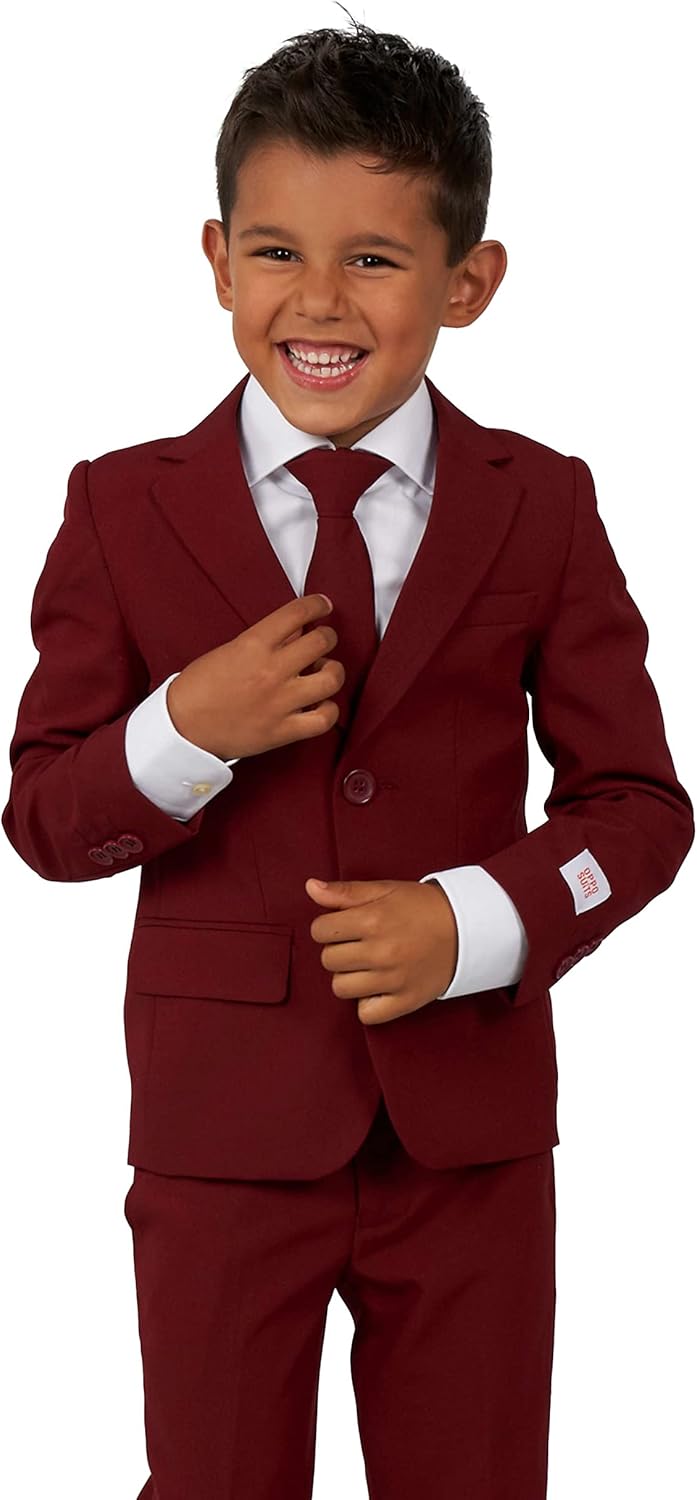 OppoSuits Einfarbiger Partyanzug für Jungen Outfit für Abschlussball und Hochzeit – inklusive Blazer