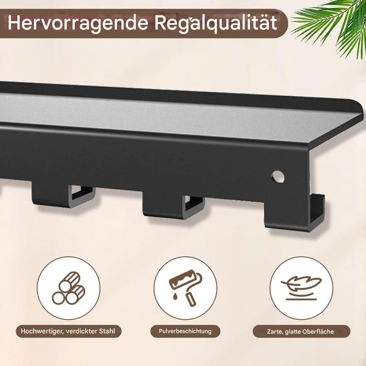 Wandregale Aus Metall, Wandregal Mit T-Schloss, Regalhalter Mit Adapter-Halterung, Für Workout, Fitn
