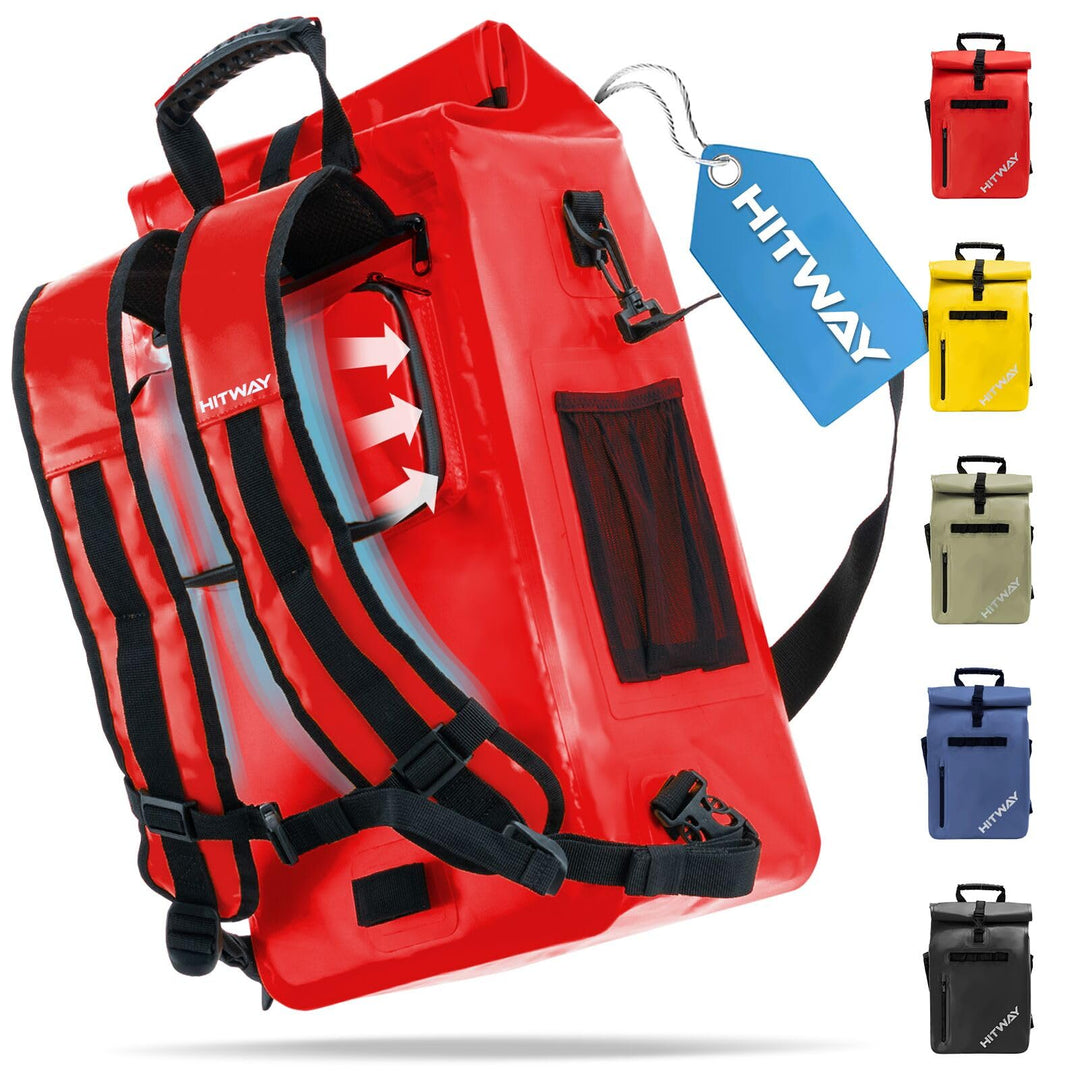 HITWAY 3in1 Fahrradtasche-29L-Geeignet als Umhängetasche - Gepäckträgertasche -Rucksäcke für Radspor