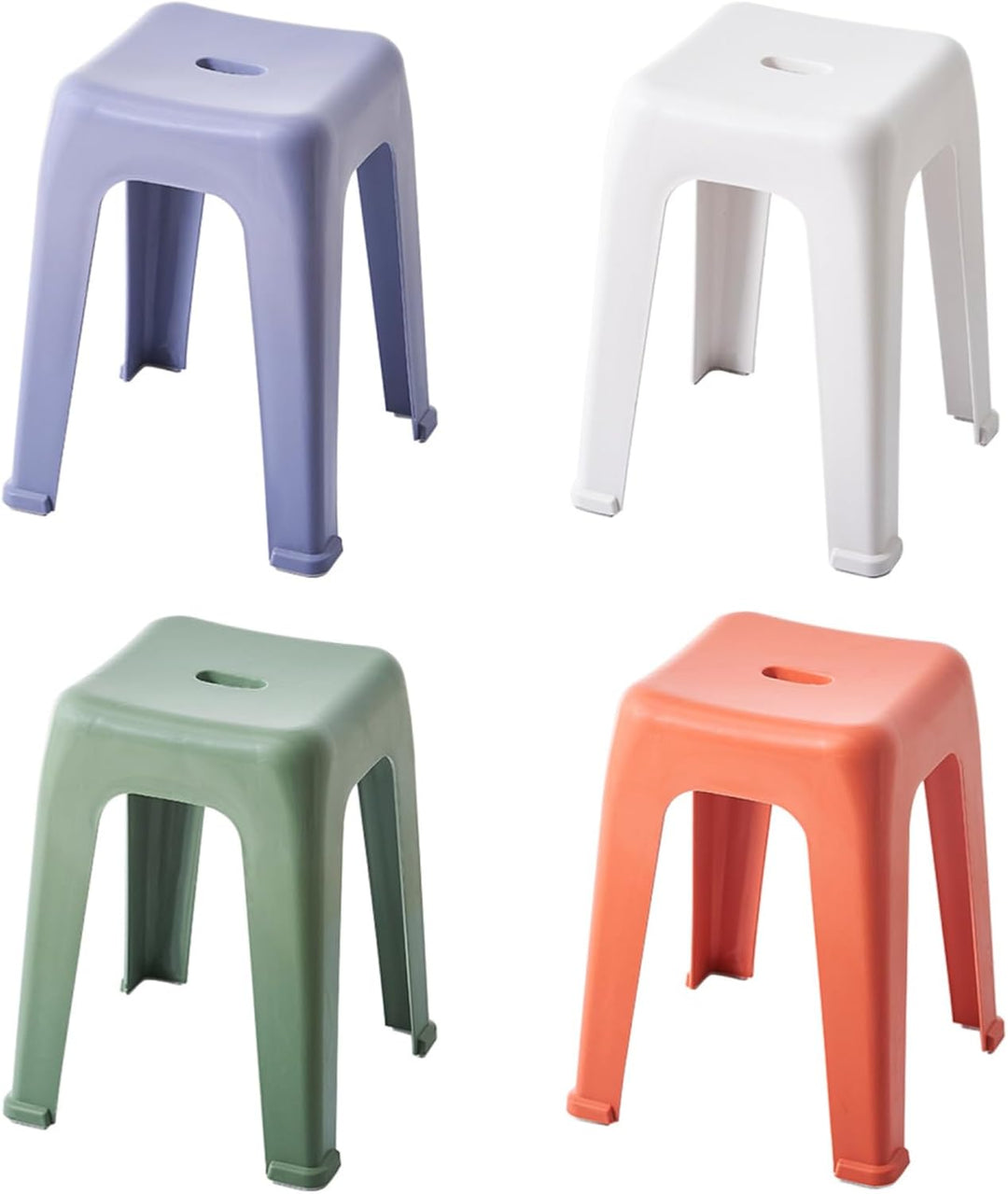 WITEN&amp;NOCK Design Badhocker Duschhocker Sitzhocker Badezimme Dusche Wohnzimmer Stuhl aus Kunststoff,