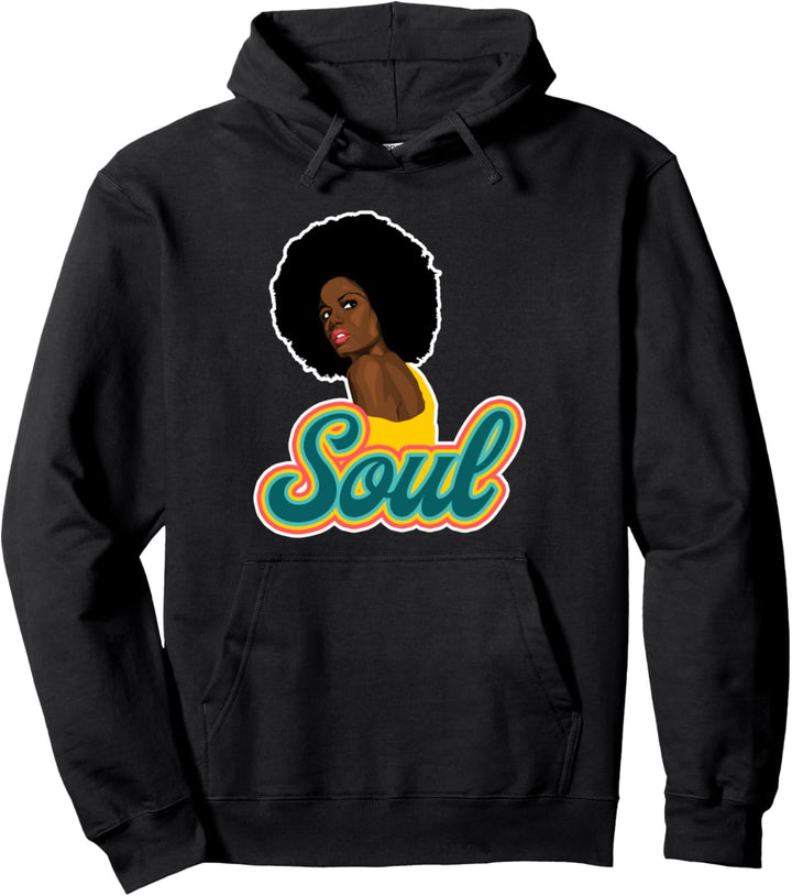 70s Afro Funk Soul Retro Vintage Pullover Hoodie