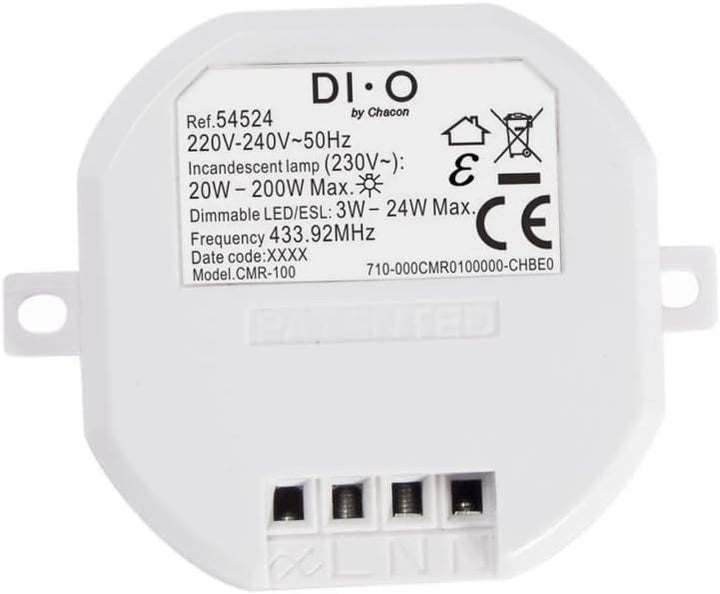 Chacon 54524 Modul Dimmer 200 W, Weiss