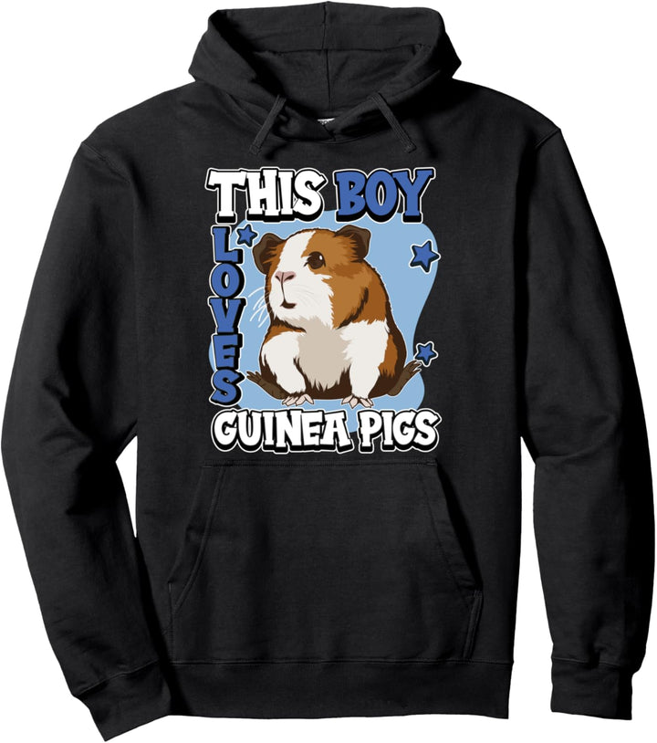 Jungen This Boy Loves Guinea Pigs Meerschweinchen Pullover Hoodie