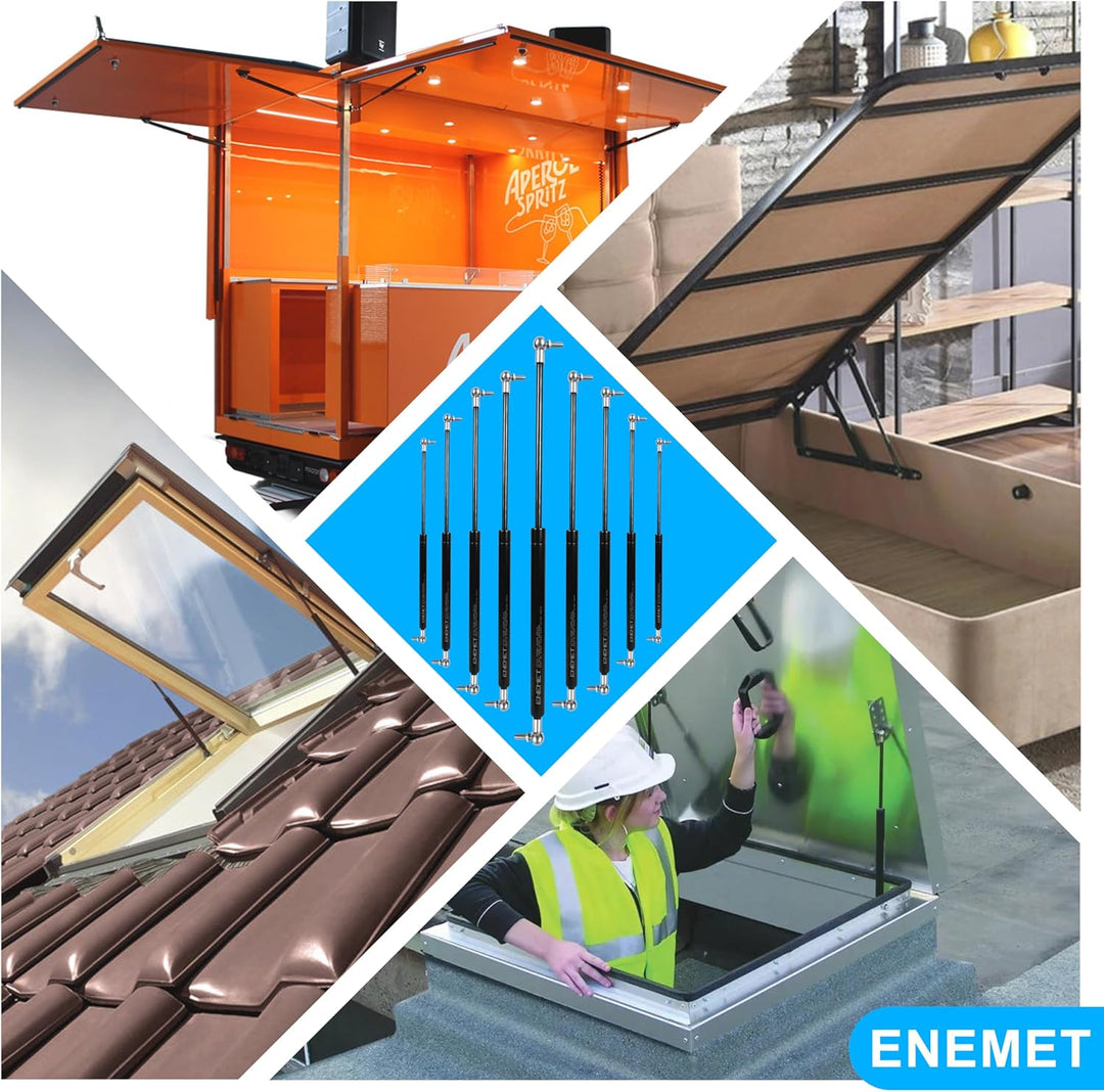 Universal Gasdruckfeder für Türen, Autos & Schränke | Dämpfer gegen Knallende Türen, Stabiler Stossd