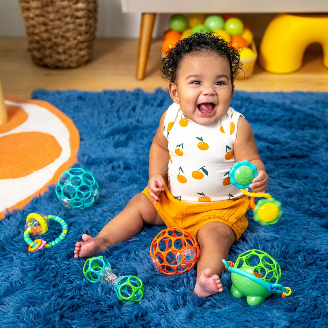 Bright Starts, Little Shakers 6 Stück Geschenk-Set - BPA-freie, leicht zu greifende Baby-Rasseln und