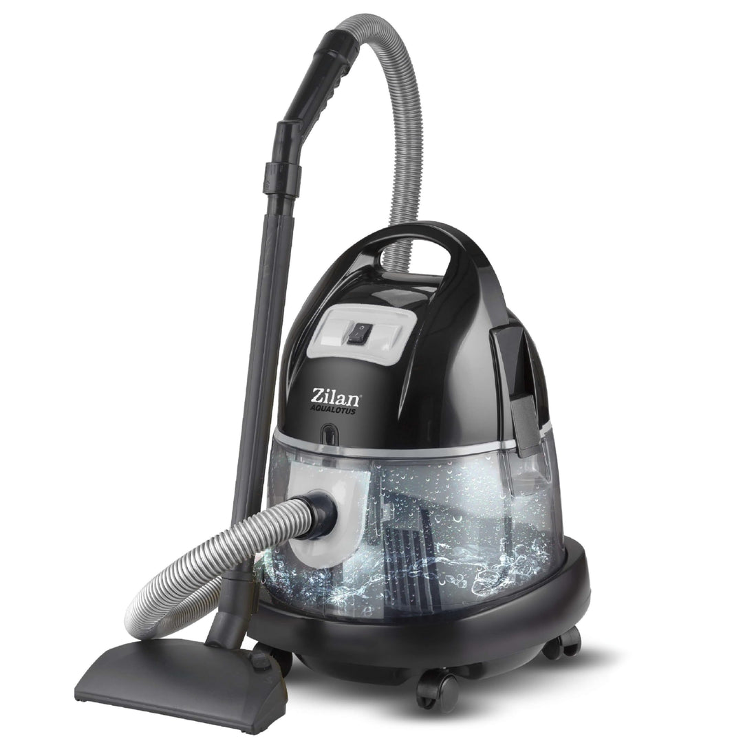 Zilan Staubsauger mit Wasserfilter Wasserstaubsauger Allergiker beutelloser Sauger Handstaubsauger E
