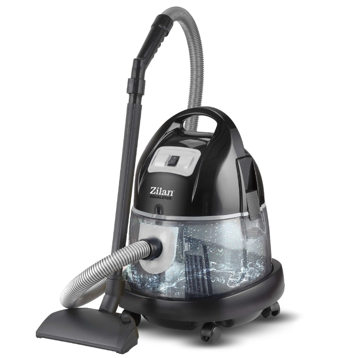 Zilan Staubsauger mit Wasserfilter Wasserstaubsauger Allergiker beutelloser Sauger Handstaubsauger E