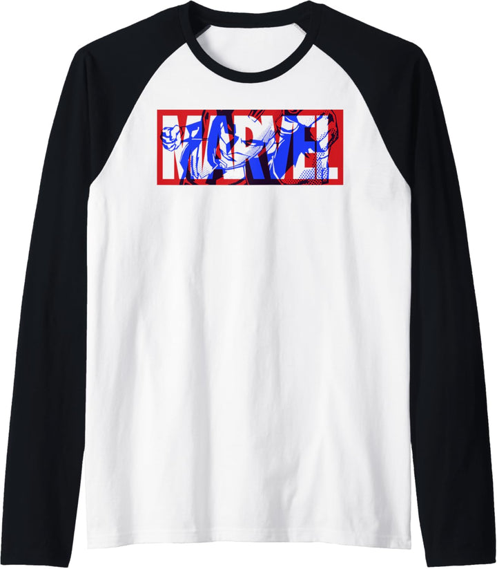 Marvel Captain Marvel Large Classic Movie Logo Raglan