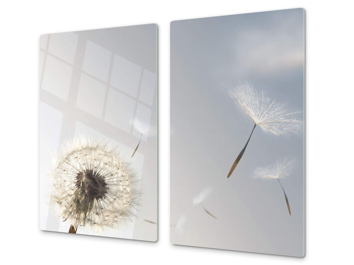 Schneidbrett aus Hartglas und schützende Arbeitsoberfläche – Schneideplatten SINGLE mit 60 x 52 cm u