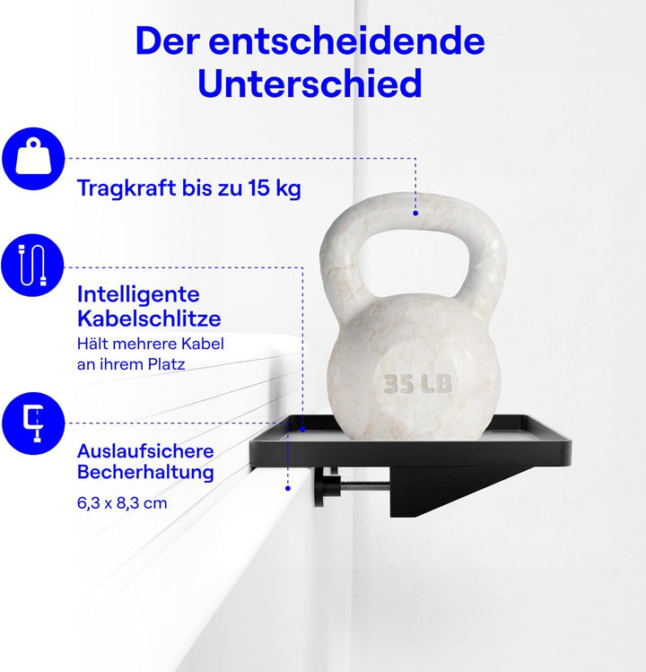 BedShelfie Nachttisch Zum Einhängen Bettablage für Schlafsaal, Etagenbett und Obere Etagenbett, Esse