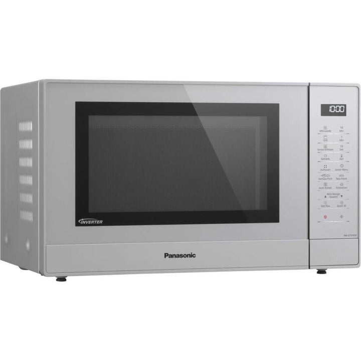 Panasonic NN-GT47KMGPG Kombi Mikrowelle (1000 Watt, mit Grill, Inverter Mikrowelle, 31 Liter) silber