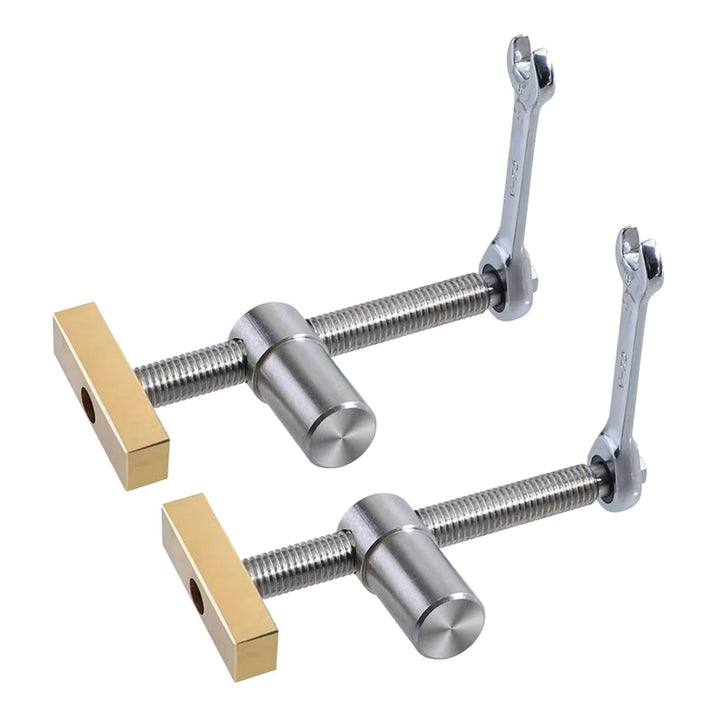 2 Stück Tisch-Werkbank, Werkbank Klemme für 20-mm-Loch, DIY-Positionierung, Holzbearbeitung, verstel