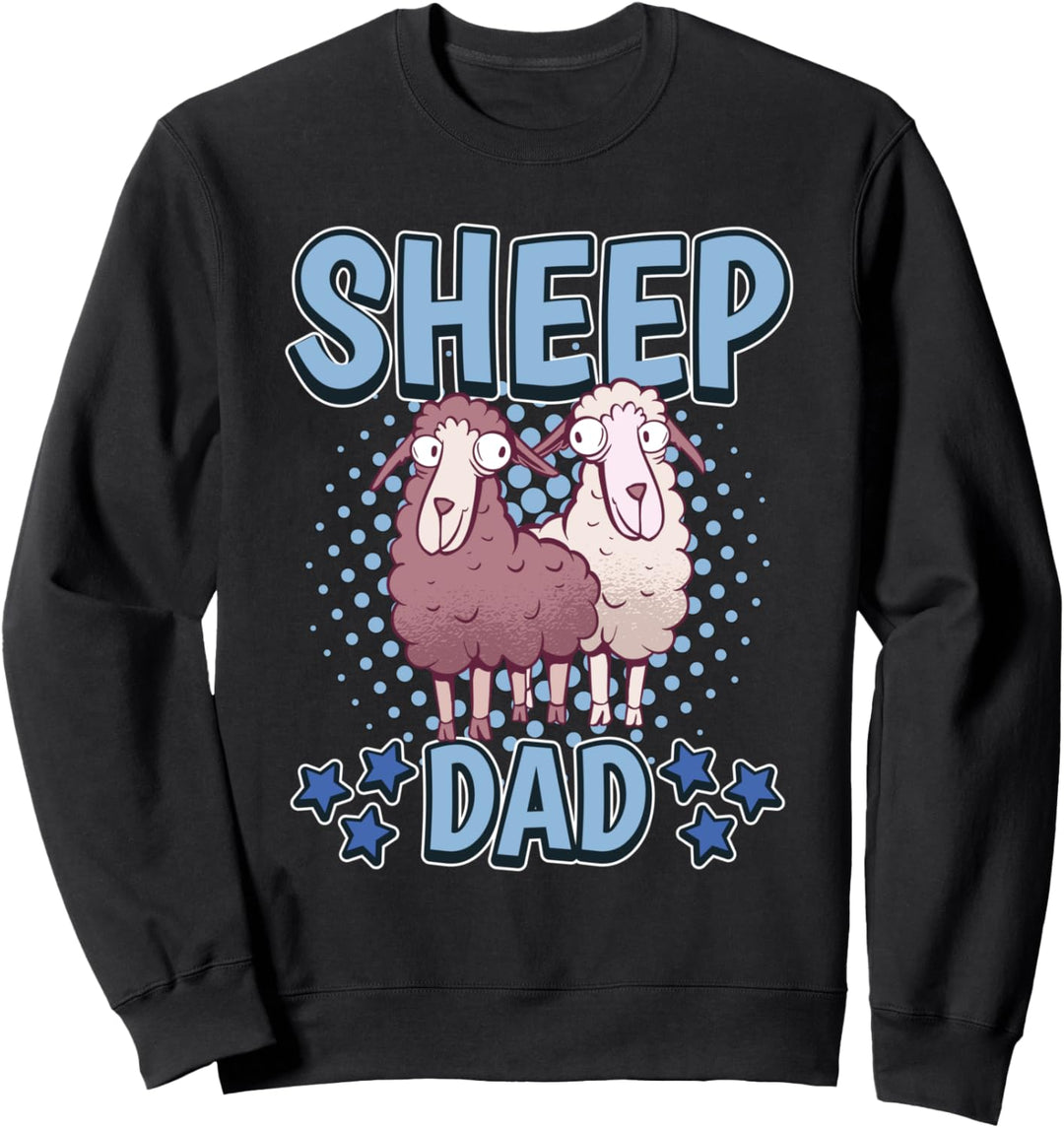 Herren Sheep Dad Papa Vatertag Schaf Sweatshirt