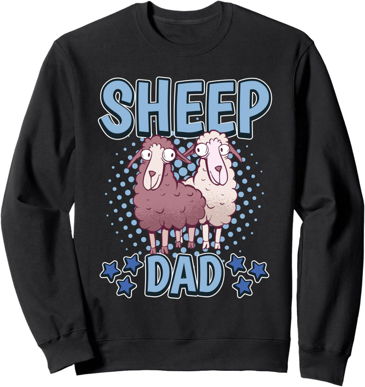 Herren Sheep Dad Papa Vatertag Schaf Sweatshirt