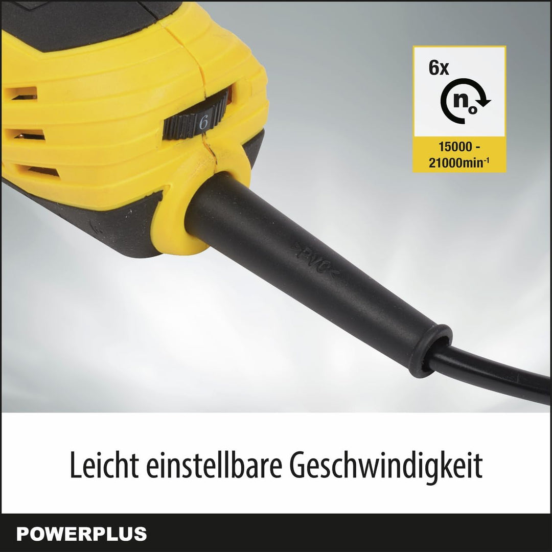 Powerplus Multitool POWX1347MC Multifunktionswerkzeug zum Schleifen, Schneiden &amp; Polieren - Schnellw