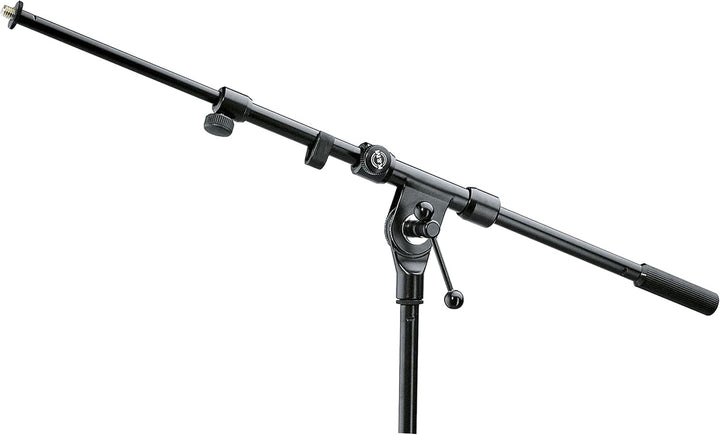 K&amp;M 211/1 Schwenkarm Schwarz – ausziehbar 43,5 - 74,5 cm - Galgen mit 3/8“ Gewindeanschluss, neigbar