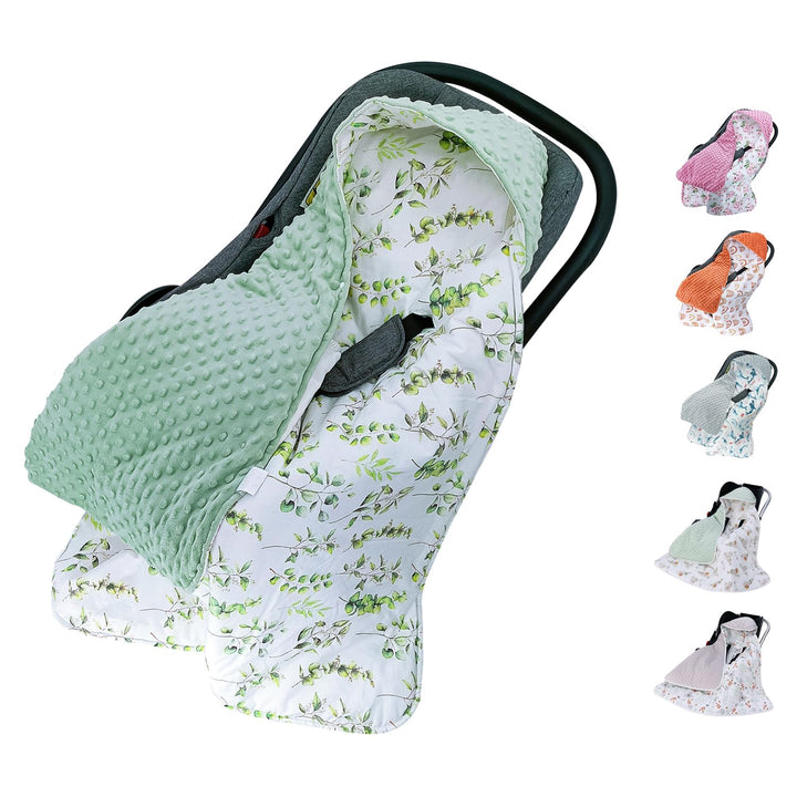 Miracle Baby Einschlagdecke Babyschale Winter Universal Kuscheldecke 90x90cm für Buggy Kinderwagen (