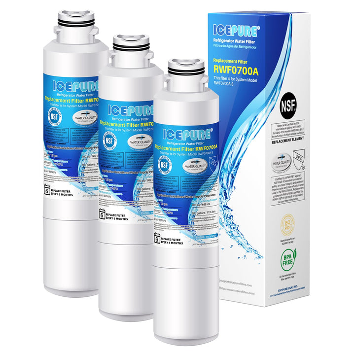 3er Pack IcePure Wasserfilter zu Ersatz Samsung, Kenmore, Sears, DA2900020A, DA2900020B, DA2900020A,