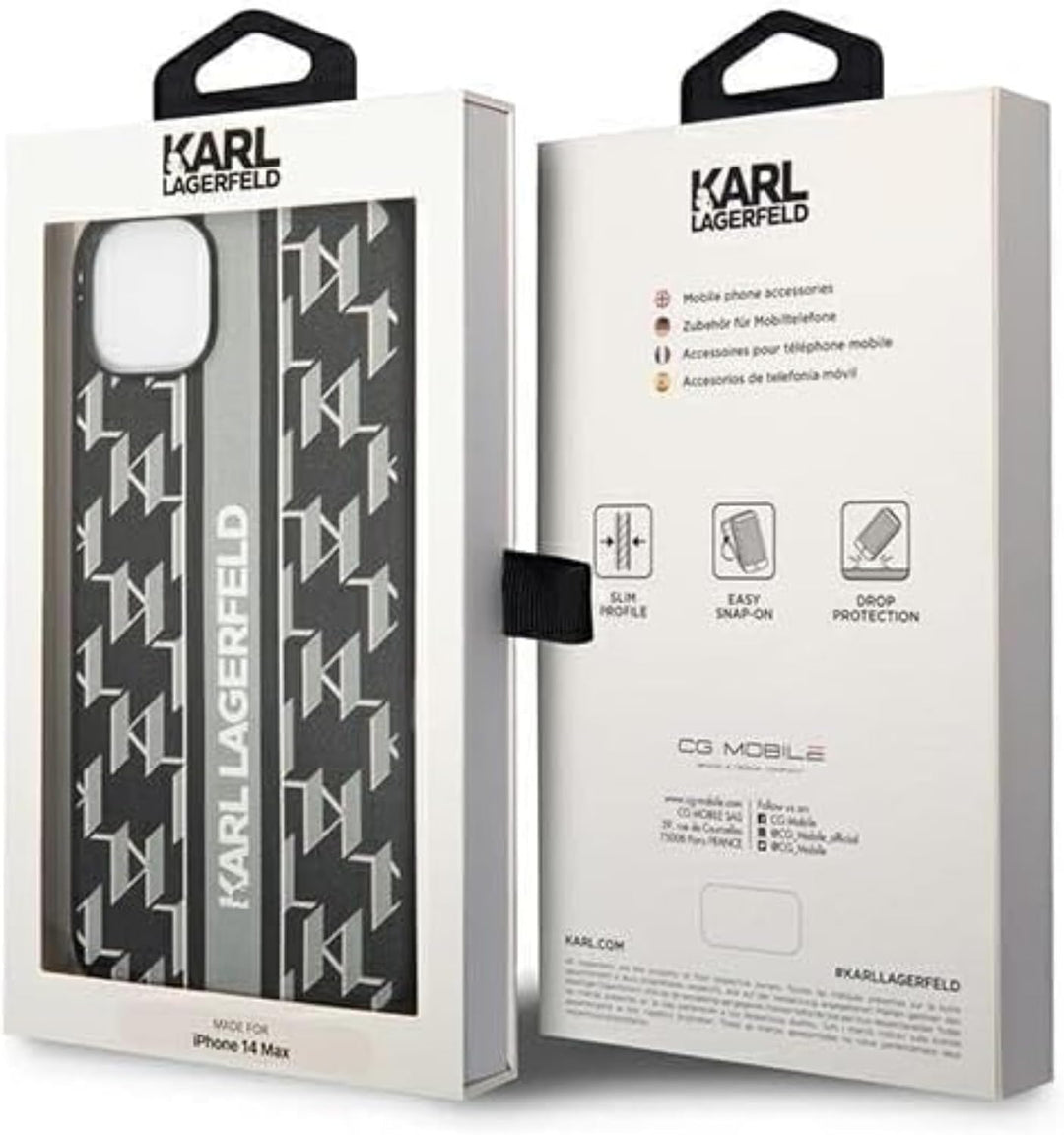 KARL LAGERFELD KLHCP14SPGKLSKG Hülle für iPhone 14 6,1" hardcase grau/Grey Monog