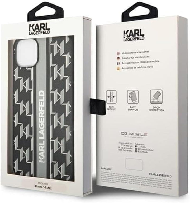 KARL LAGERFELD KLHCP14SPGKLSKG Hülle für iPhone 14 6,1" hardcase grau/Grey Monog