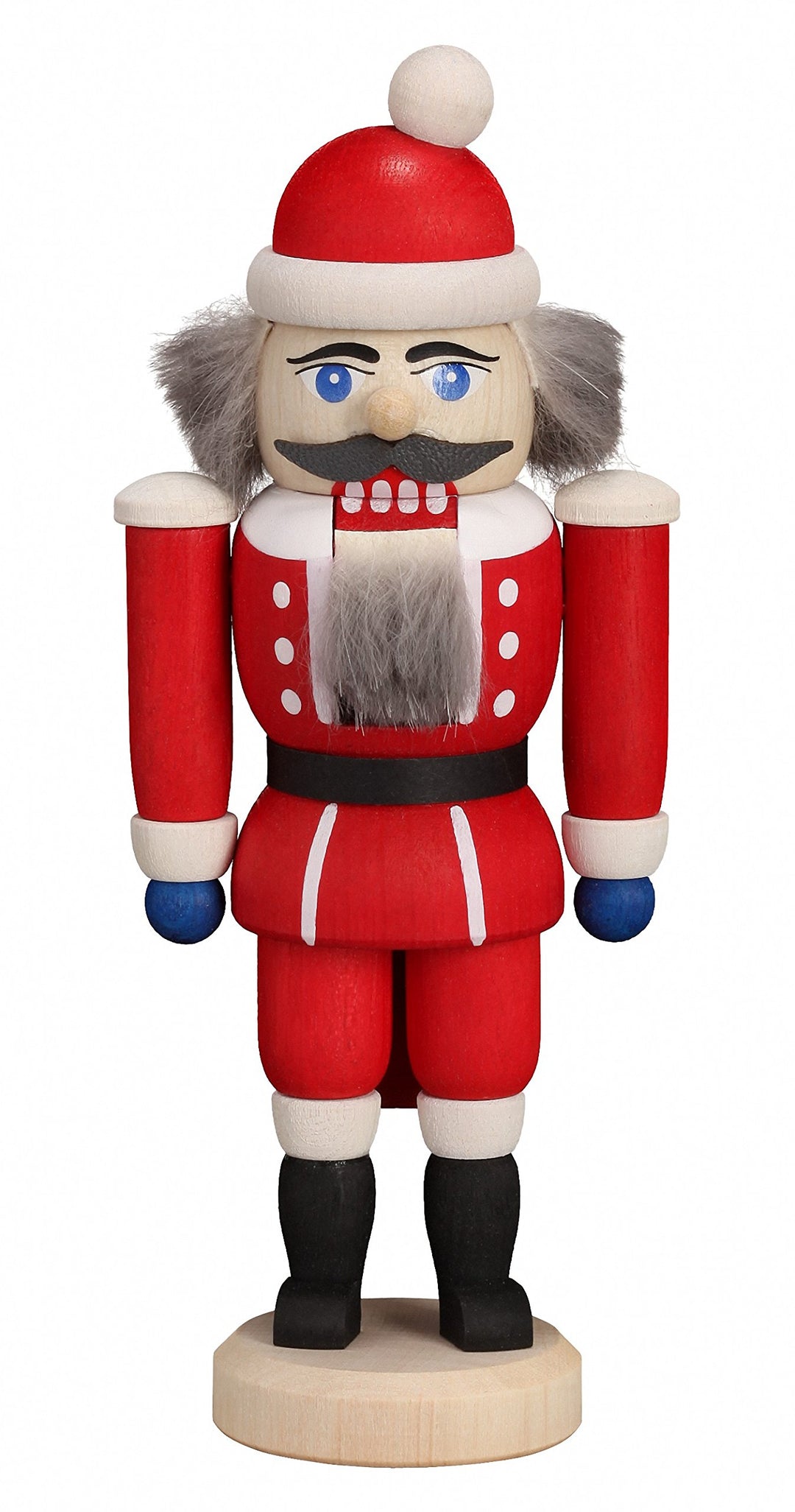 Seiffener Volkskunst | Echt Erzgebirge Weihnachtsmann Nussknacker | 11415 | Handgefertigte Dekoratio