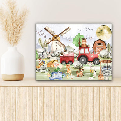 MuchoWow© Leinwand 40x30 cm Deko Schlafzimmer Aesthetic Leinwandbilder Wohnzimmer Gemälde Foto Gesch
