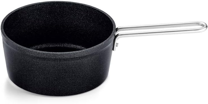 Fissler Adamant / Aluminium-Stielkasserolle (Ø 18 cm, 2 Liter) beschichtet, mit Metall-Deckel, antih