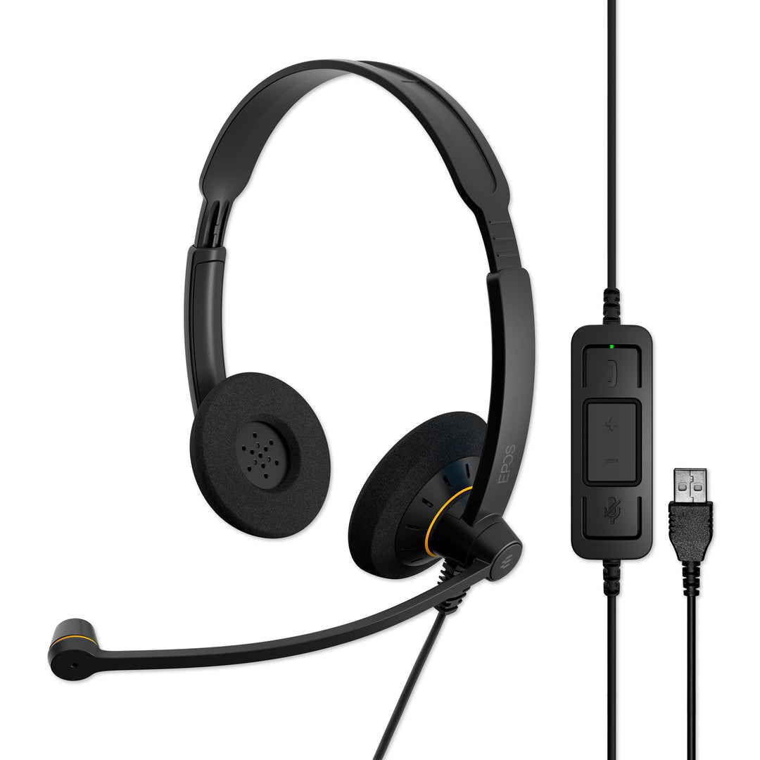 Sennheiser EPOS Impact SC 60 USB ML beidseitiges UC-Headset mit In-Line Call Control Zertifiziert fü