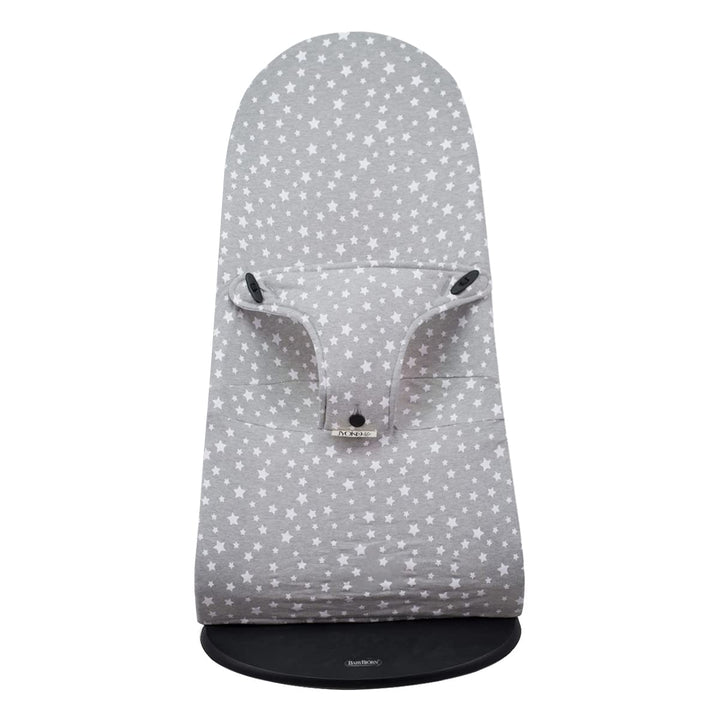 JYOKO KIDS Bezug kompatibel mit Babybjorn Bliss, Balance, Soft (White Star, Baumwolle), White Star