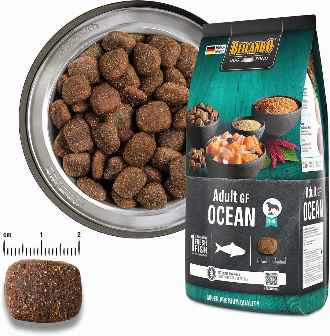 Belcando Adult GF Ocean [4 kg] getreidefreies Hundefutter | Sortenreines Trockenfutter ohne Getreide