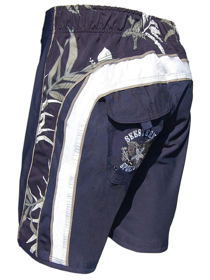 SEESTERN Herren Microstrech Boardshorts m.Gummizug hinten Surfshorts Boardshort Badehorts XS-3XL /23
