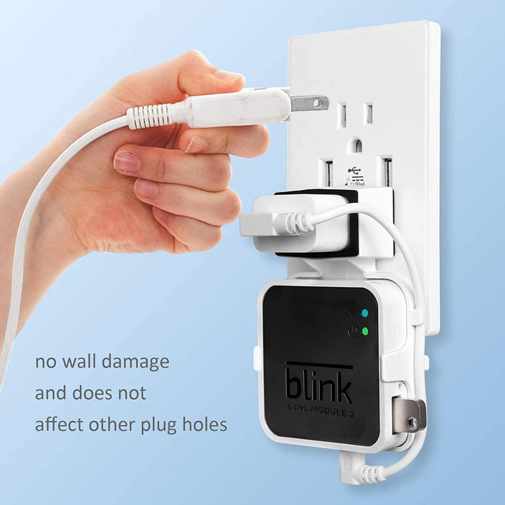 HOLACA 64 GB USB Flash Laufwerk und Wandhalterung für Blink Sync Module 2, Halterung für Neue Blink