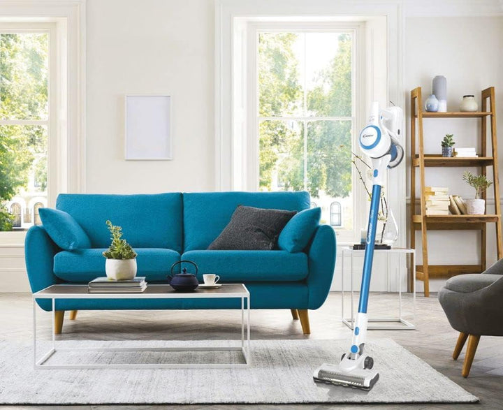 CANDY CVIVA CVIVA20, Besensauger, weiss/blau