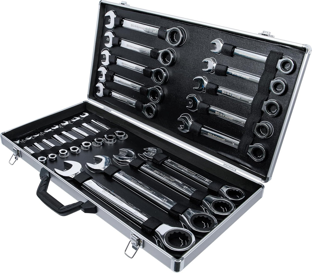 BGS Do it yourself 30009 | Ratschenring-Maulschlüssel-Satz | SW 6 - 32 mm | 22-tlg., 22-tlg.